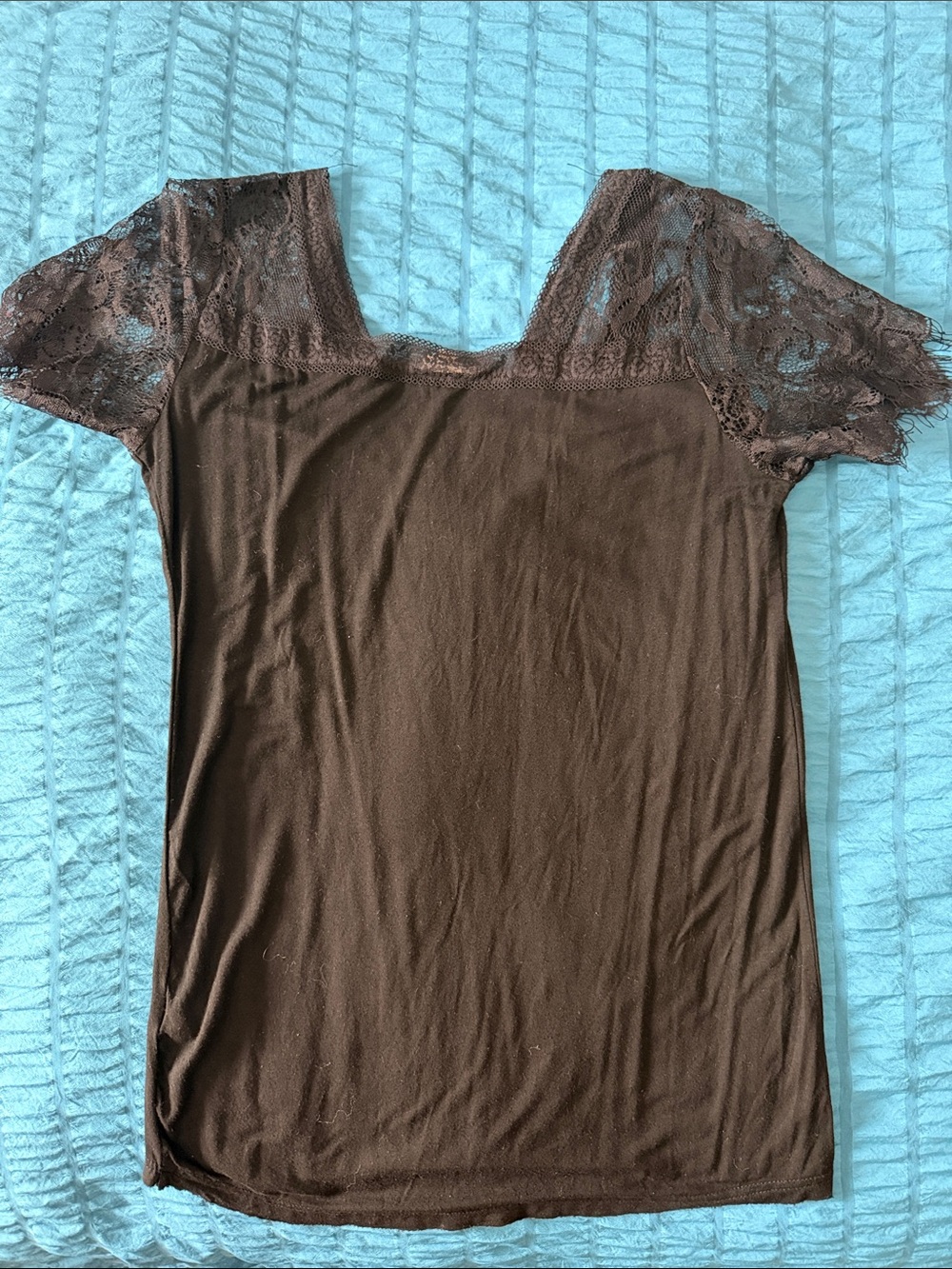POL Black Lace-Trim V-Neck Camisole - Picture 6 of 6